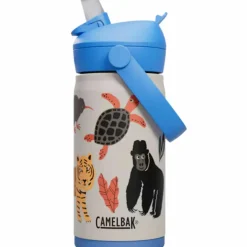 Thrive Flip Straw Kids vattenflaska 0,35 liter, Dino Jam