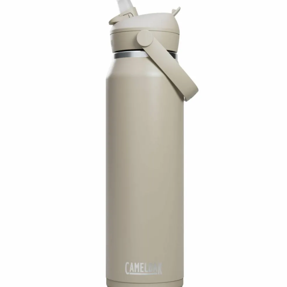 Thrive Flip Straw vattenflaska 1 liter, moss