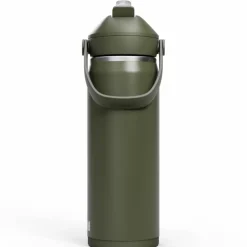 Thrive Flip Straw vattenflaska, 0,75 liter, moss