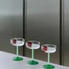 Tint coupéglas 2-pack, klar/jade/ljusblå