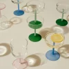 Tint coupéglas 2-pack, klar/ljus jadegrön/mörk jadegrön