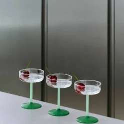 Tint coupéglas 2-pack, klar/ljus jadegrön/mörk jadegrön