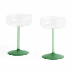 Tint coupéglas 2-pack, klar/ljus jadegrön/mörk jadegrön