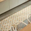 Tom matta 240 × 70 cm, burgundy/cream/rose
