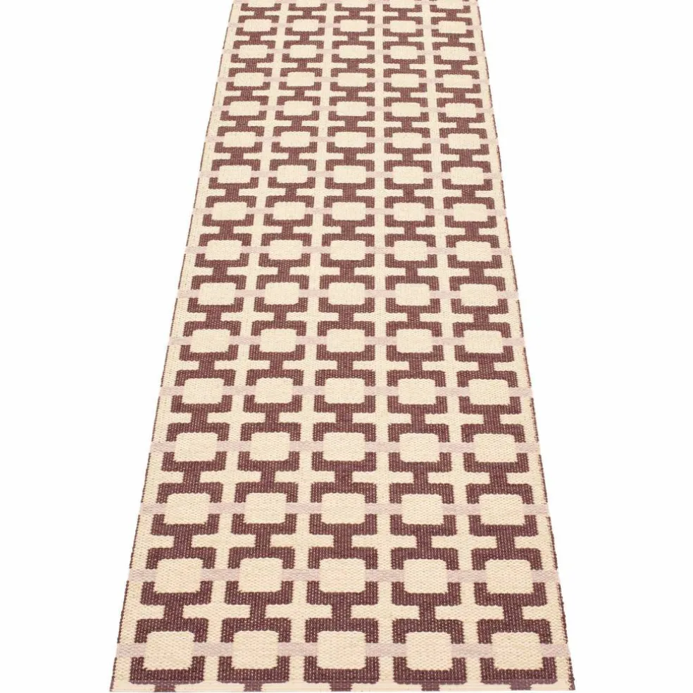 Tom matta 240 × 70 cm, burgundy/cream/rose