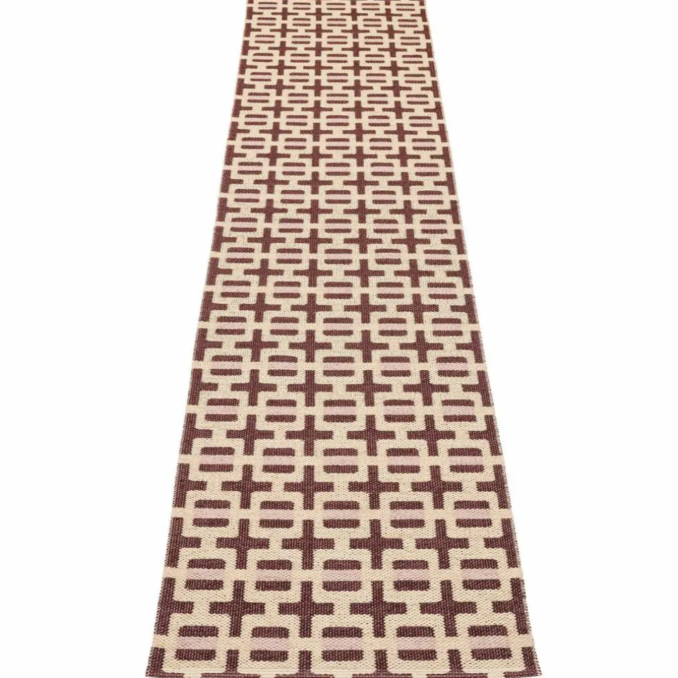 Tom matta 300 × 70 cm, burgundy/cream/rose
