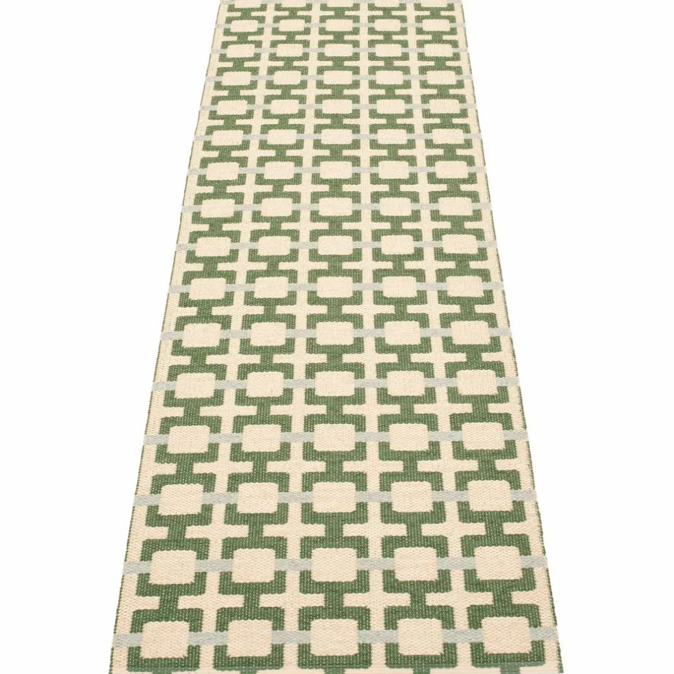 Tom matta 240 × 70 cm, leaf/cream/sage