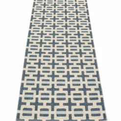 Tom matta 180 × 70 cm, ocean blue/cream/fog