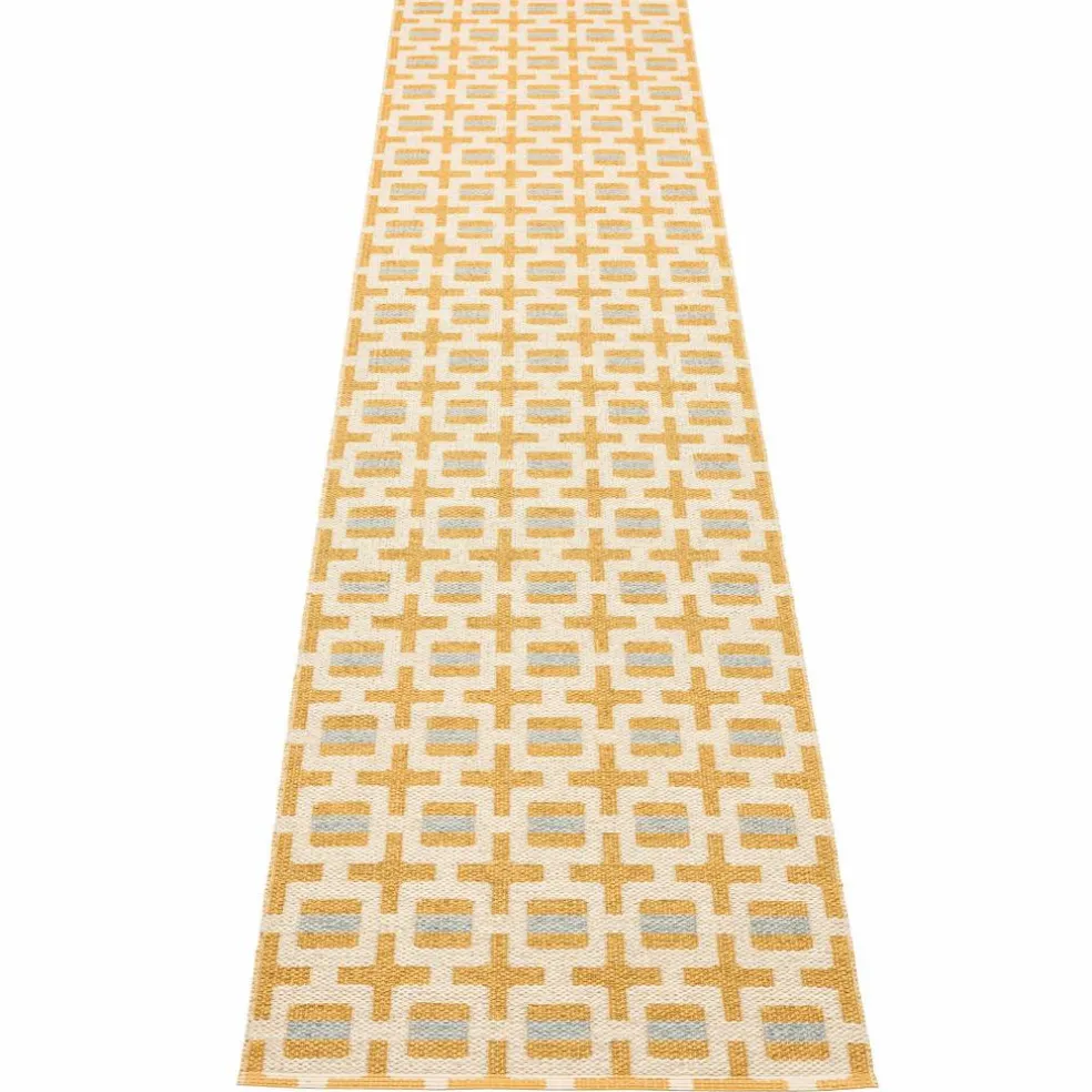 Tom matta 300 × 70 cm, ochre/cream/sage