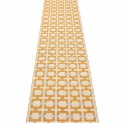 Tom matta 300 × 70 cm, ochre/cream/sage