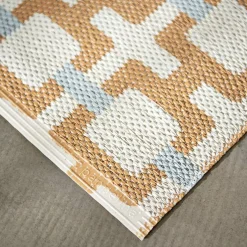 Tom matta 240 × 70 cm, ochre/cream/sage
