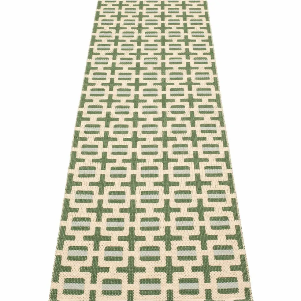 Tom matta 240 × 70 cm, ochre/cream/sage