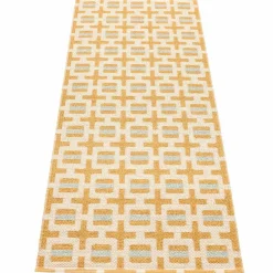 Tom matta 180 × 70 cm, ochre/cream/sage