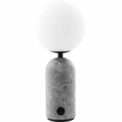 Torrano portabel bordslampa, brown marble