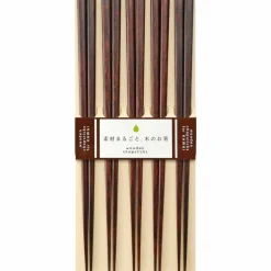 Ätpinnar Plain Wood 5 Par, Svart