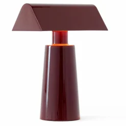 &Tradition Caret MF1 portabel lampa, burgundy