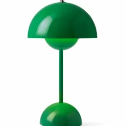 &Tradition Flowerpot VP9 portabel bordslampa, stenblå