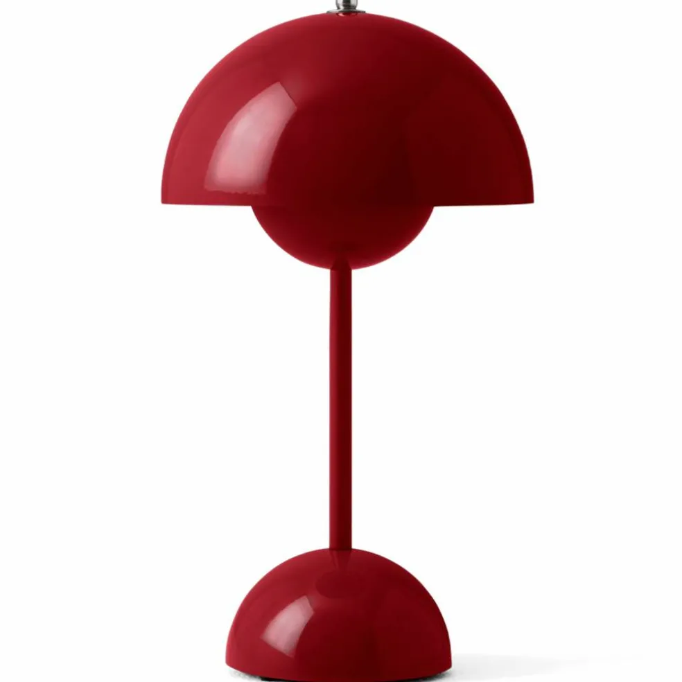 &Tradition Flowerpot VP9 portabel bordslampa, dark plum