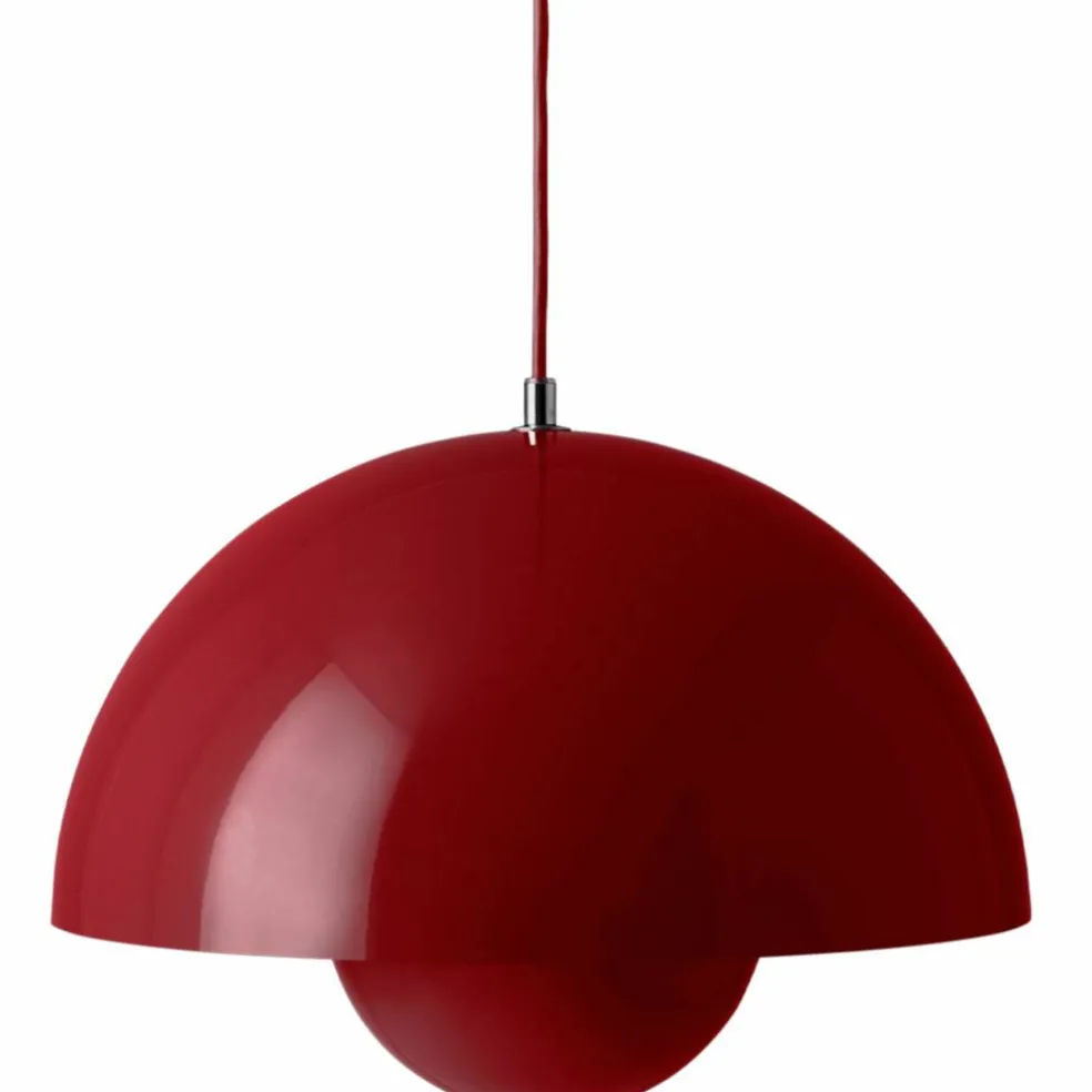 &Tradition Flowerpot VP7 taklampa 37 cm, dark plum