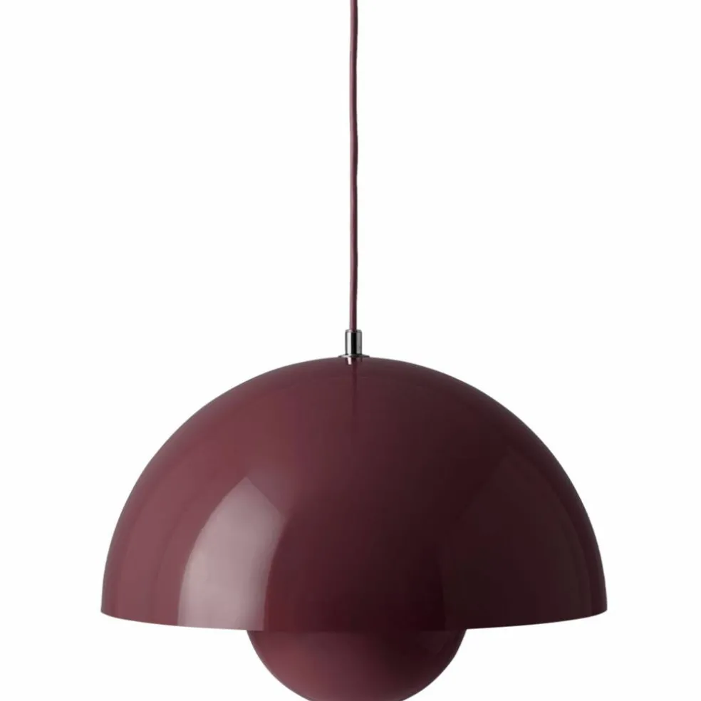 &Tradition Flowerpot VP7 taklampa 37 cm, dark plum