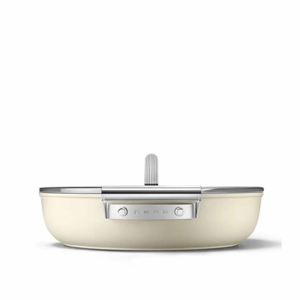 Traktörpanna 28 cm, creme