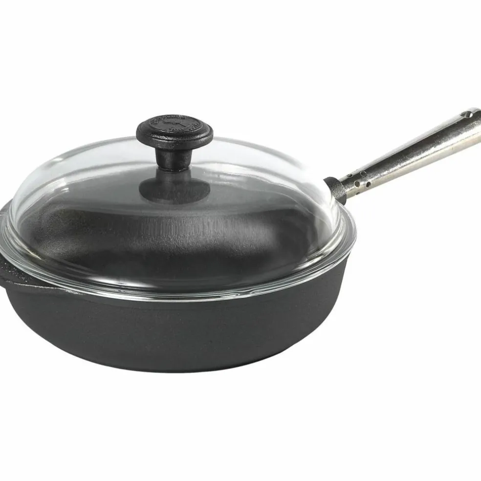 Traktörpanna 25 cm Stålhandtag ochGlaslock