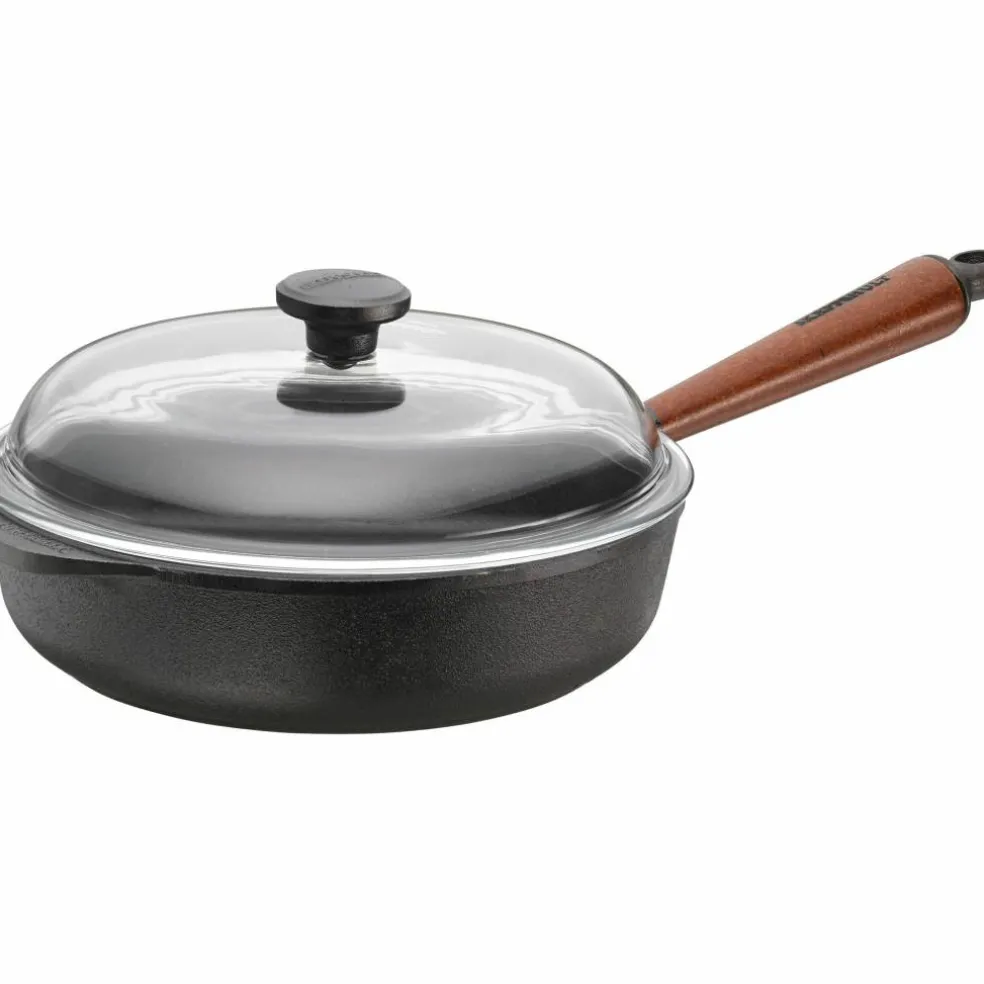 Traktörpanna 25 cm Stålhandtag ochGlaslock