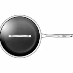 Traktörpanna med lock 28 cm