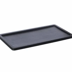 Träbricka Rektangulär Svart, 15x30 cm