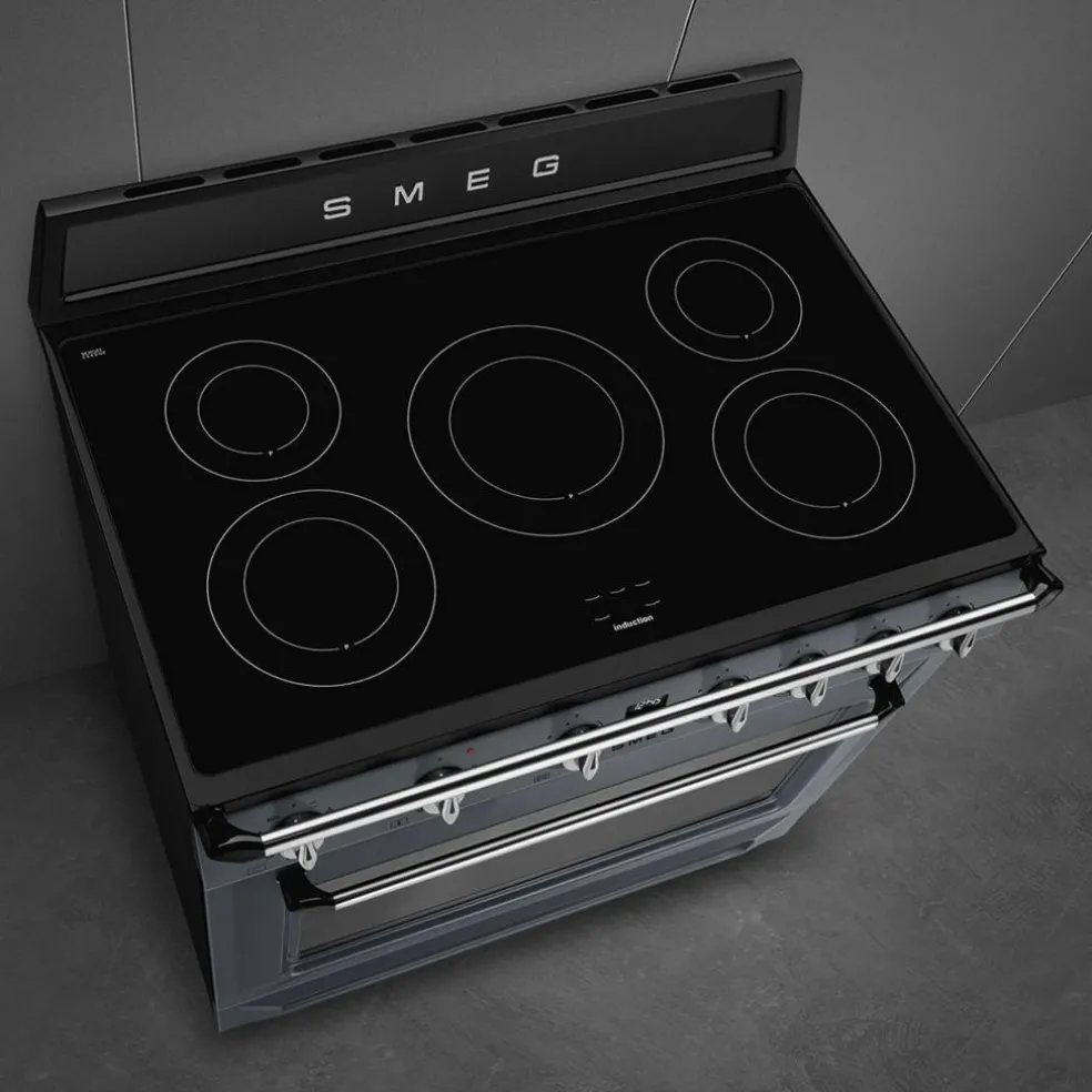 TR90IM induktionsspis 90 cm, creme
