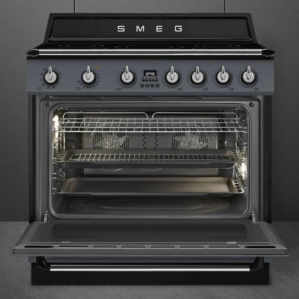 TR90IM induktionsspis 90 cm, creme