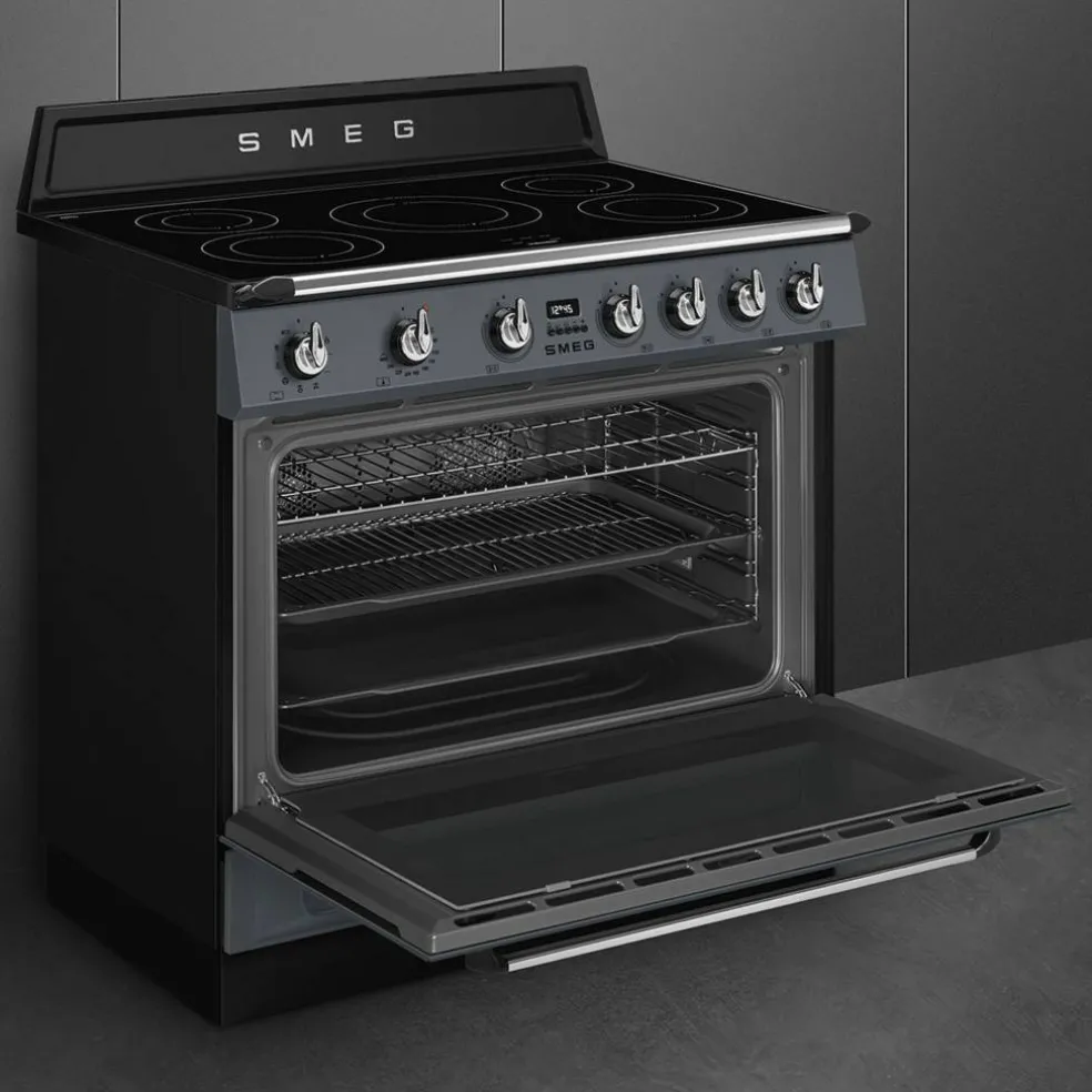 TR90IM induktionsspis 90 cm, grå