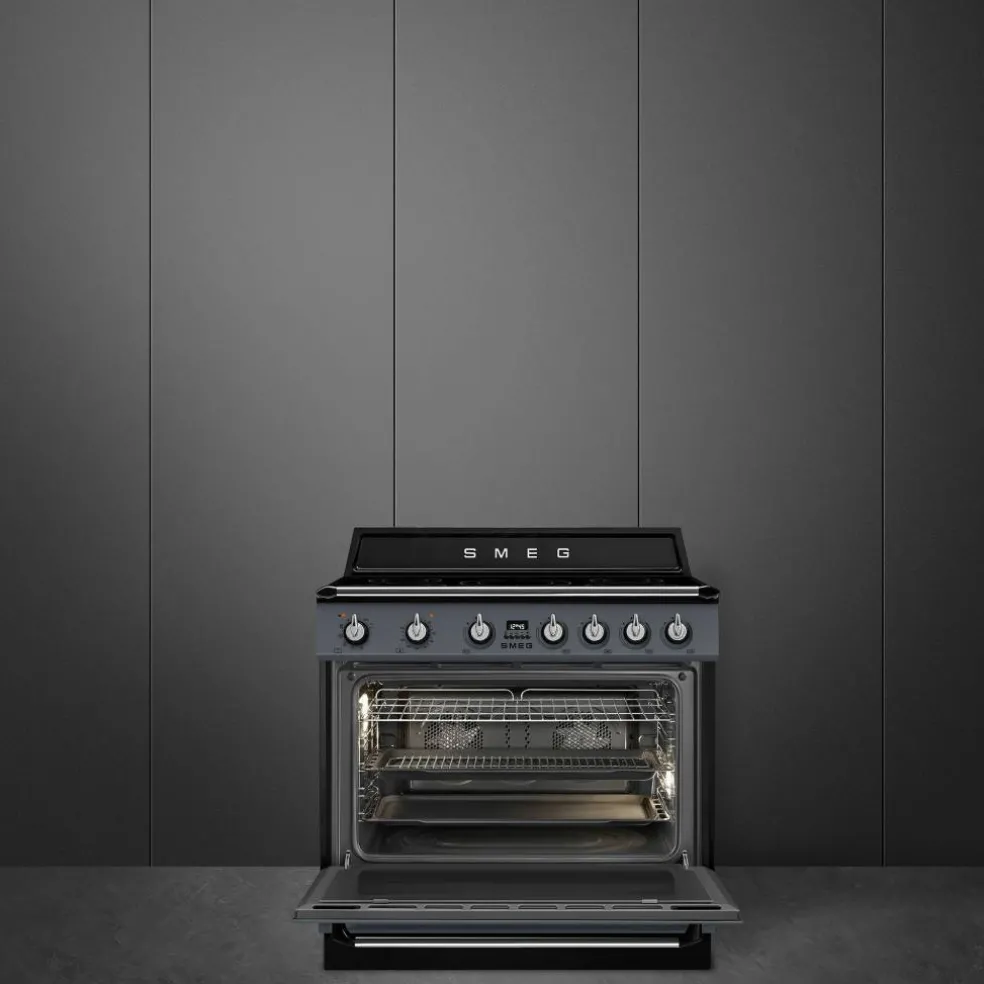 TR90IPBL Victoria induktionsspis med pyrolys 90 cm, svart