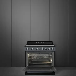 TR90IPGR Victoria induktionsspis med pyrolys 90 cm, grå