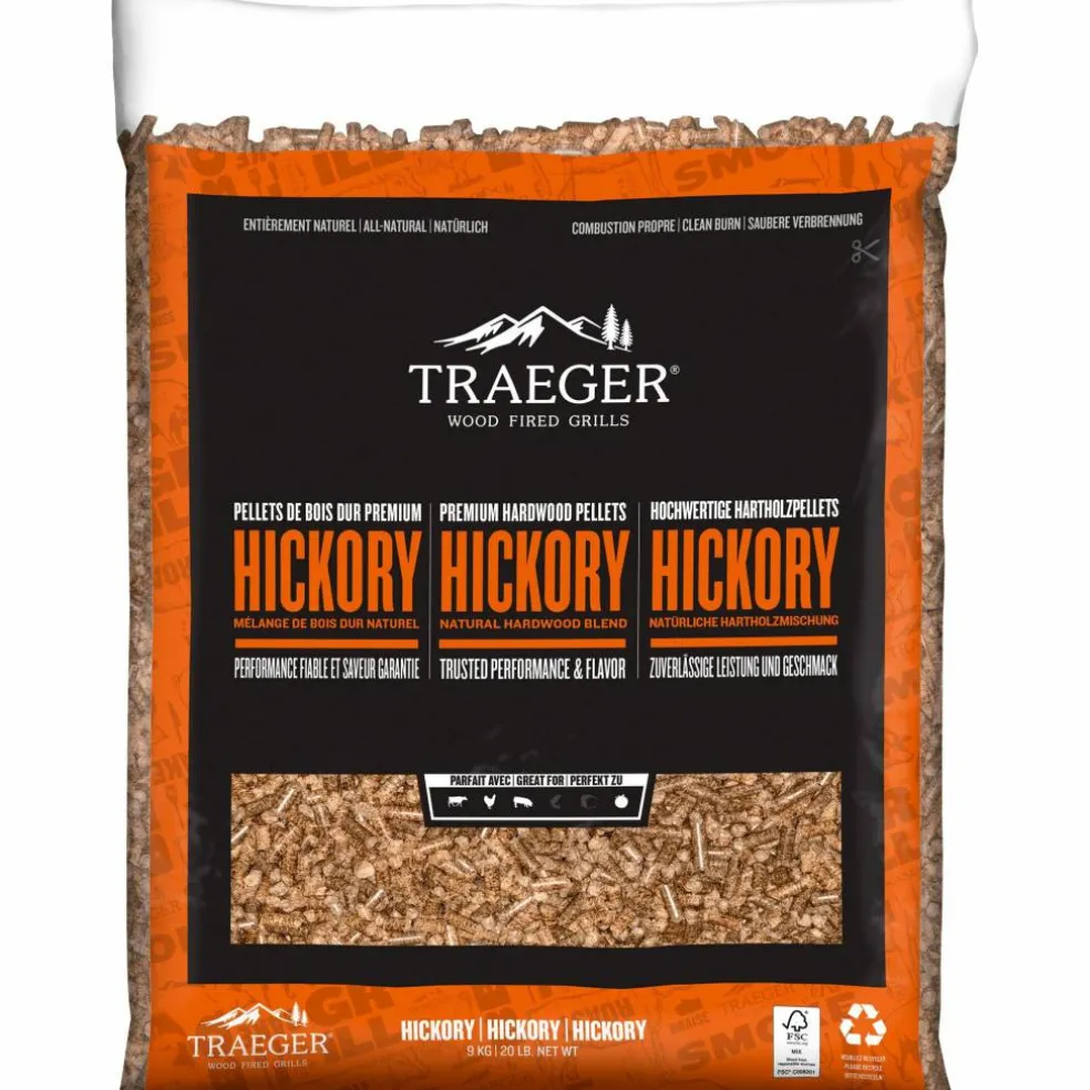 Träpellets, hickory