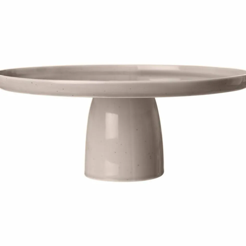 Tårtfat i porslin 27 cm, sand