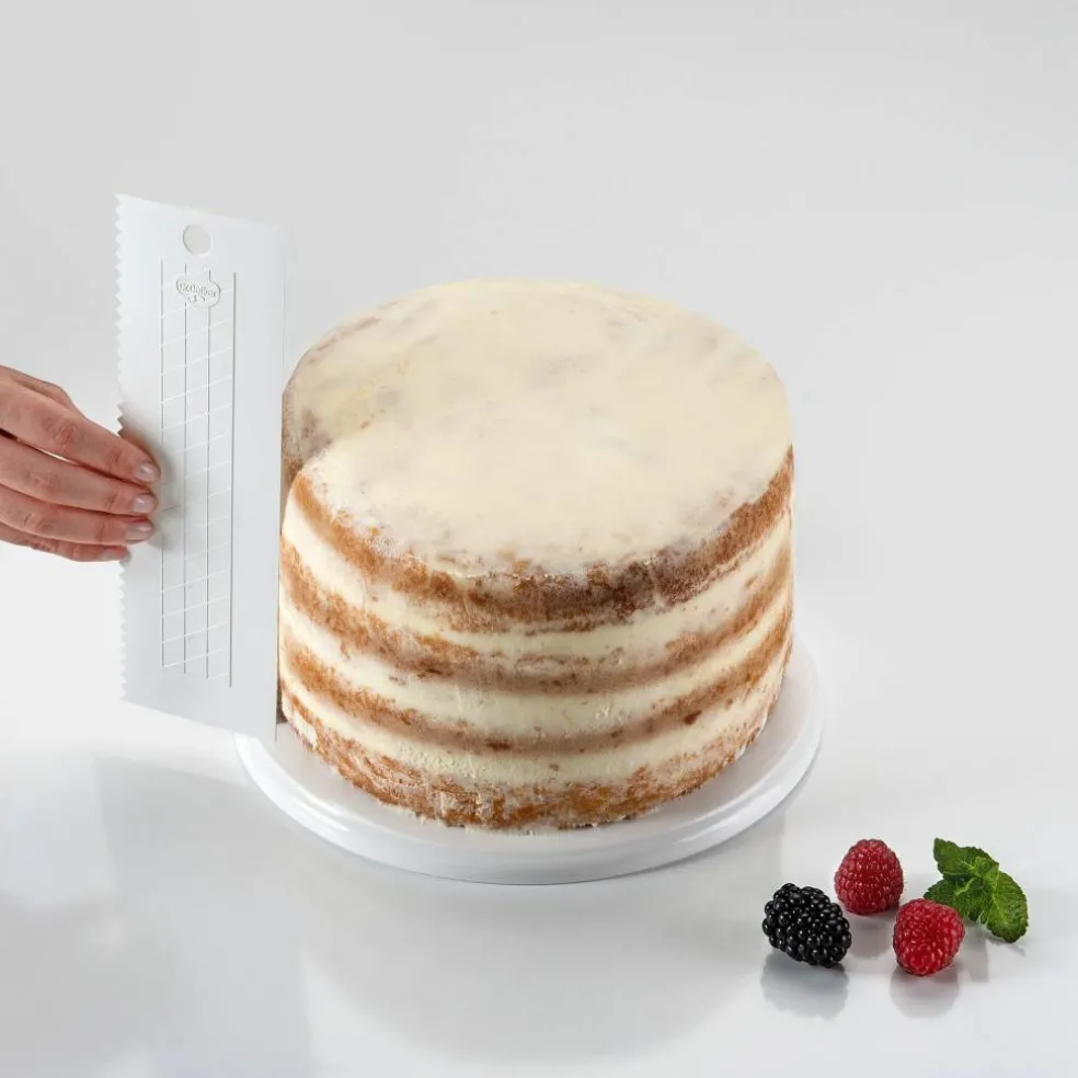 Tårtkam 23 cm, vit