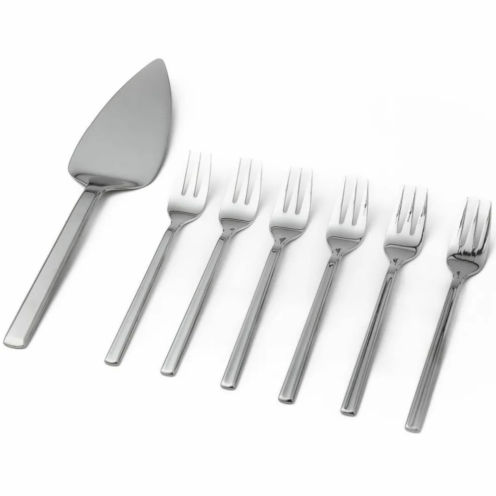 Tårtset 7 delar, Rostfritt stål