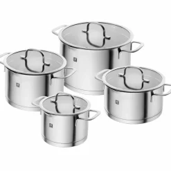 TrueFlow True Flow grytset 4 delar + 4 lock, rostfritt stål