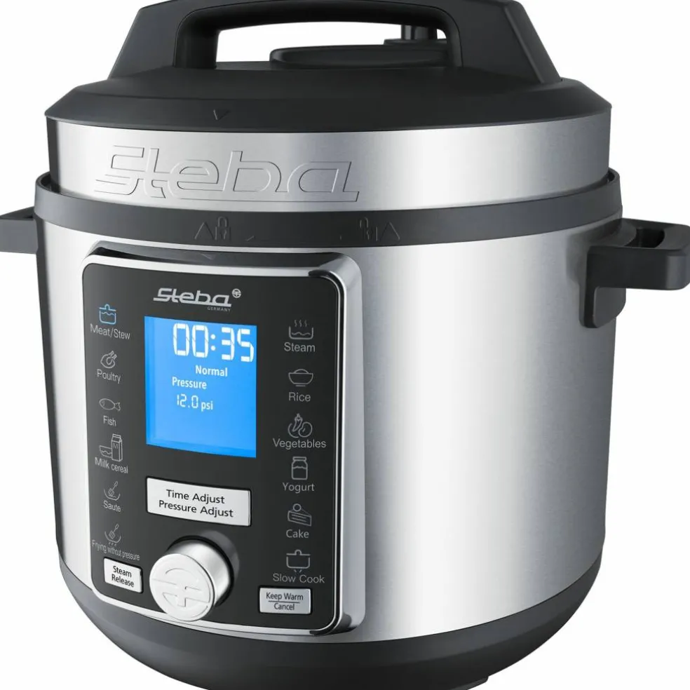 Tryckkokare med timer, 6 l., stål