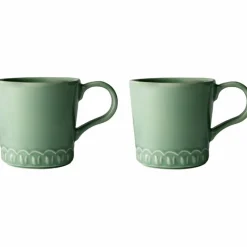 Tulipa kopp med handtag 2-pack, vit