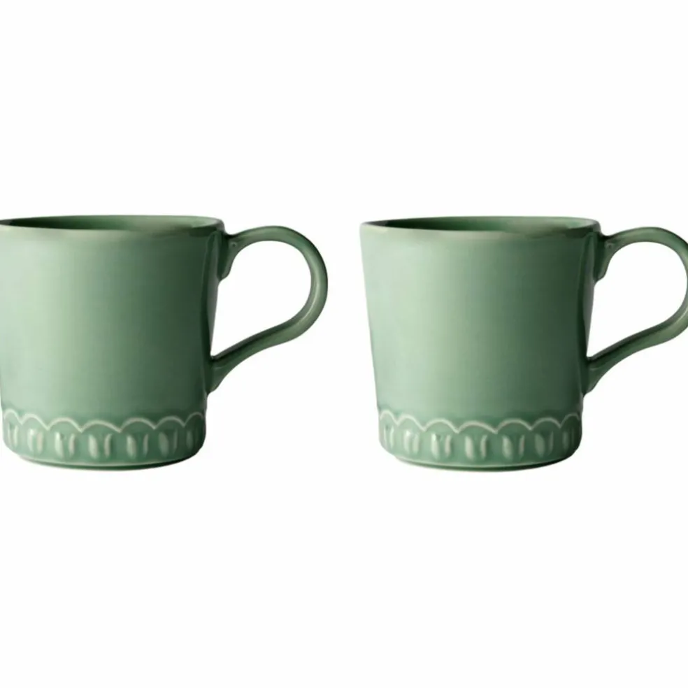Tulipa kopp med handtag 2-pack, verona grön