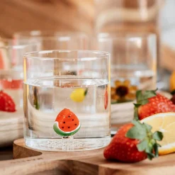 Tumblerglas 4 st, frukttema