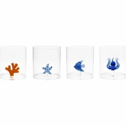 Tumblerglas 4 st, havstema