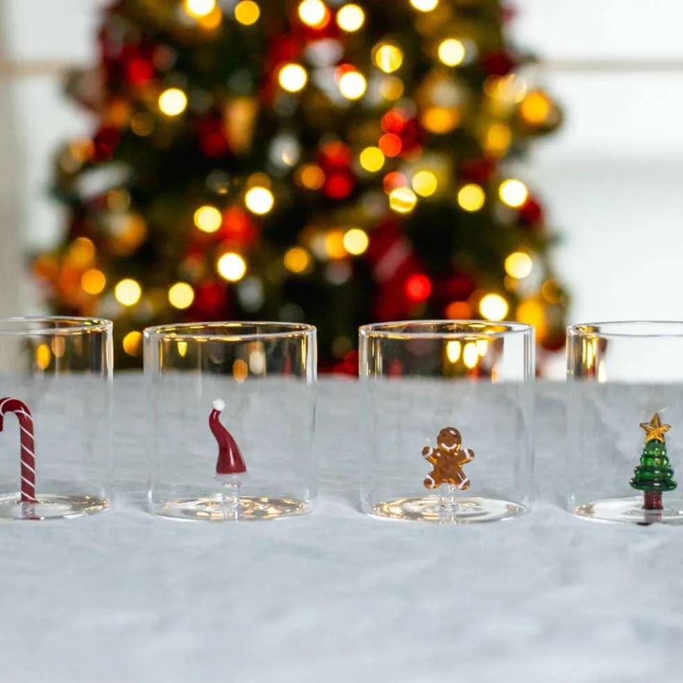 Tumblerglas 4 st, jultema