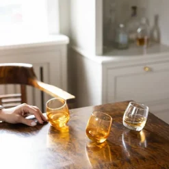 Tumbler med rundad botten 6-pack, amber