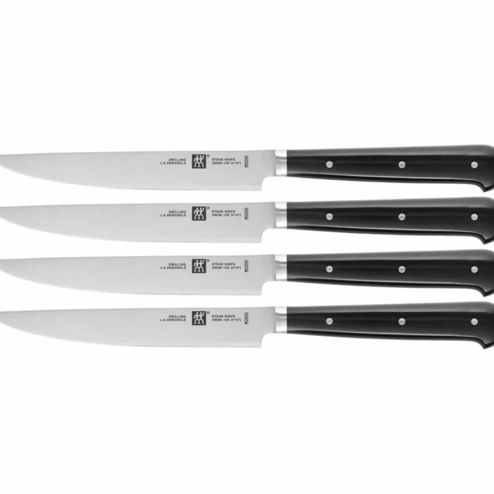Twin Steak Set 4 st Knivar med Slät Slipbar Egg