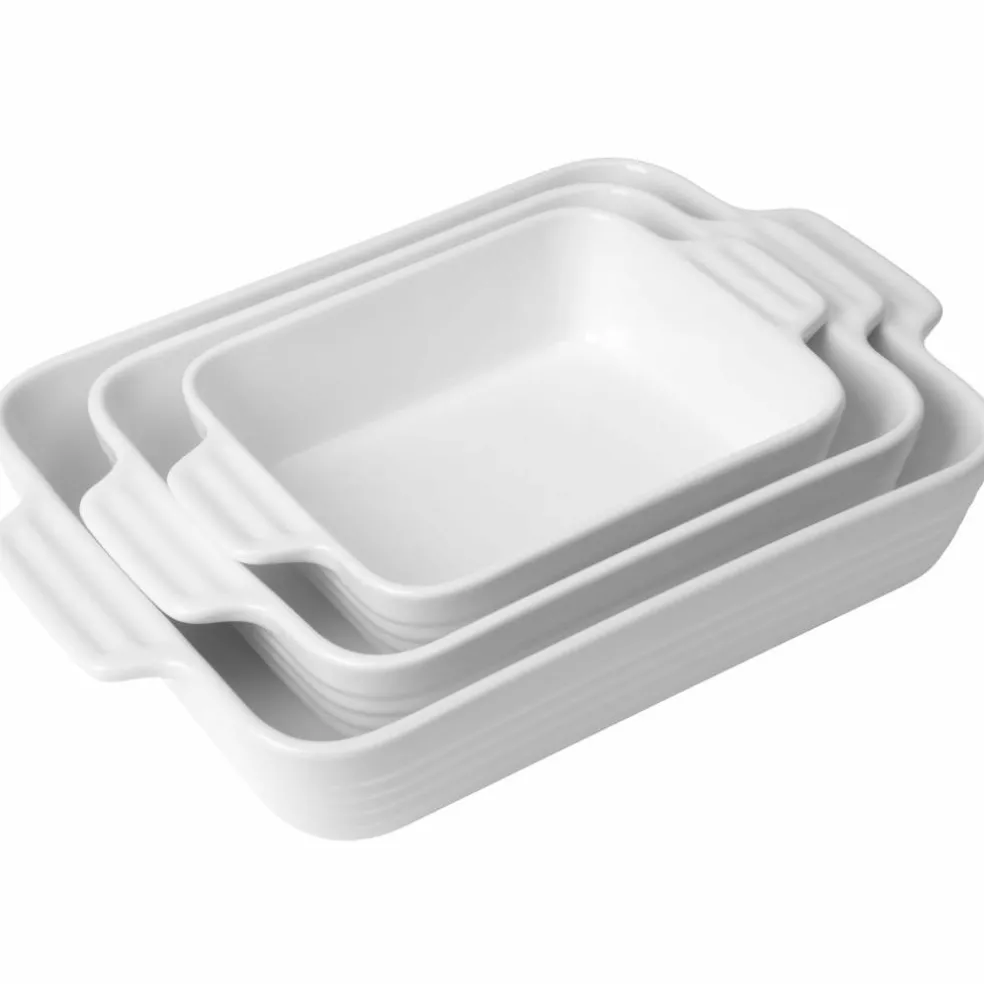 Ugnsformar 3-delar, vit