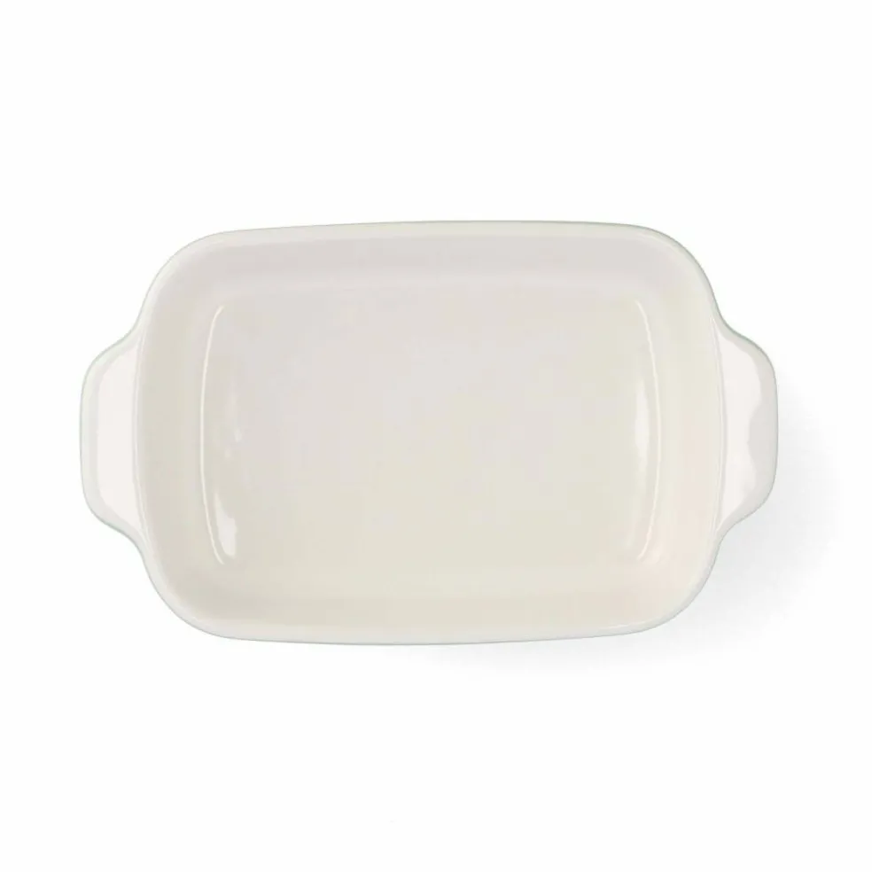 Ugnsform med lock 26x15,5x6,5 cm, creme