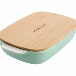Ugnsform med lock 39x23,5x7,5 cm, röd
